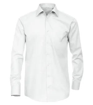 Solid White Slim Fit Men's Shirt