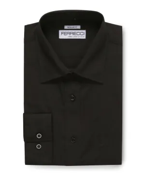 Virgo Black Regular Fit Shirt