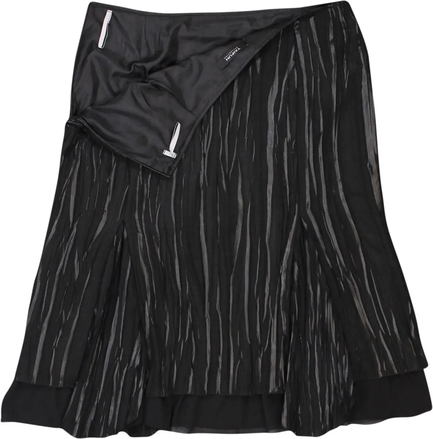 00s Black Layered Ruffle Skirt