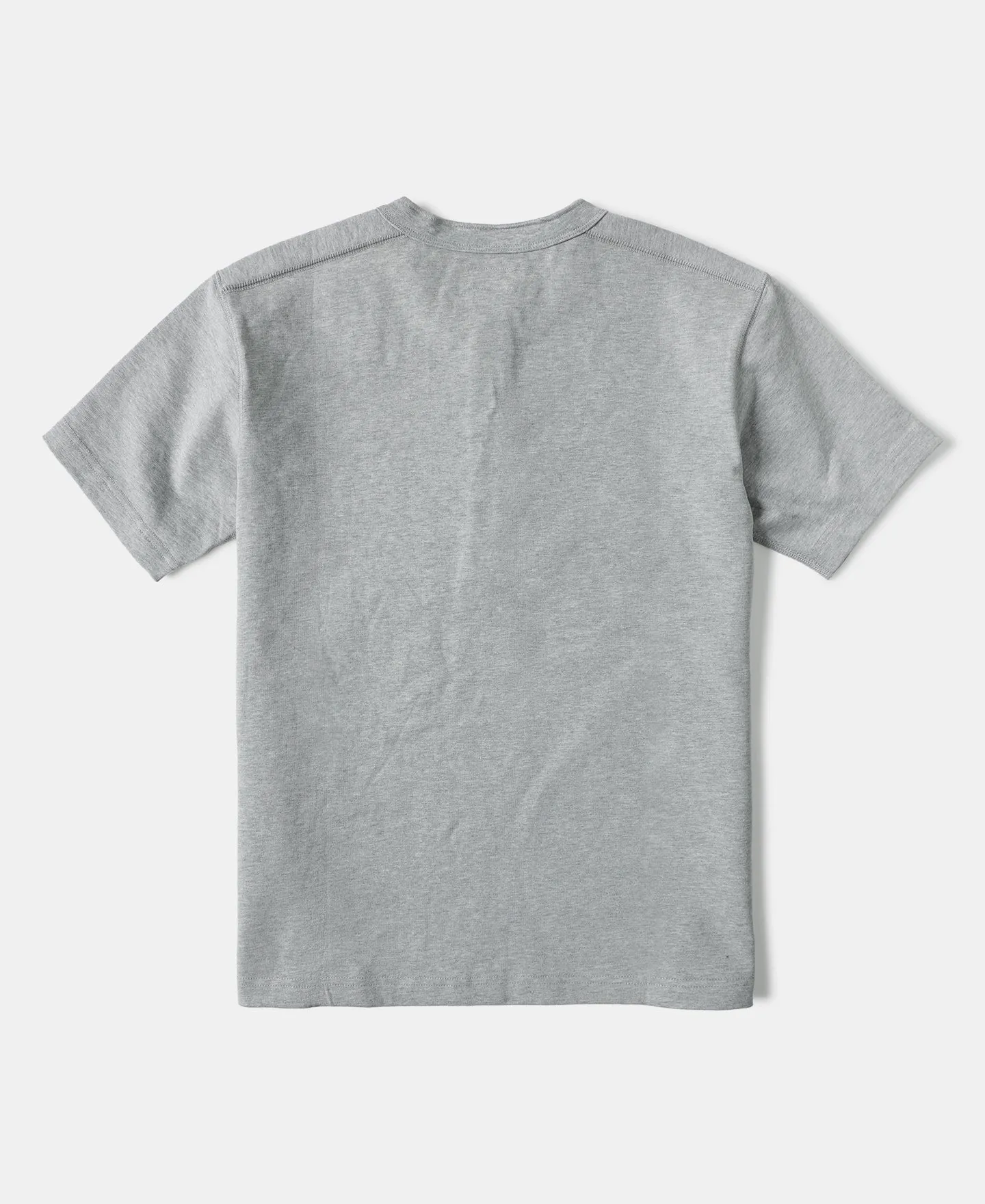 10.6 oz Cotton Short Sleeve Henley T-Shirt - Gray