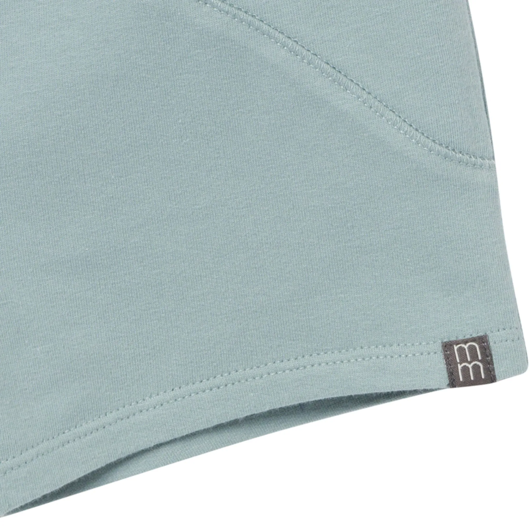 2-Piece Toddler Boys Medium Teal Henley Shirt and Shorts Set