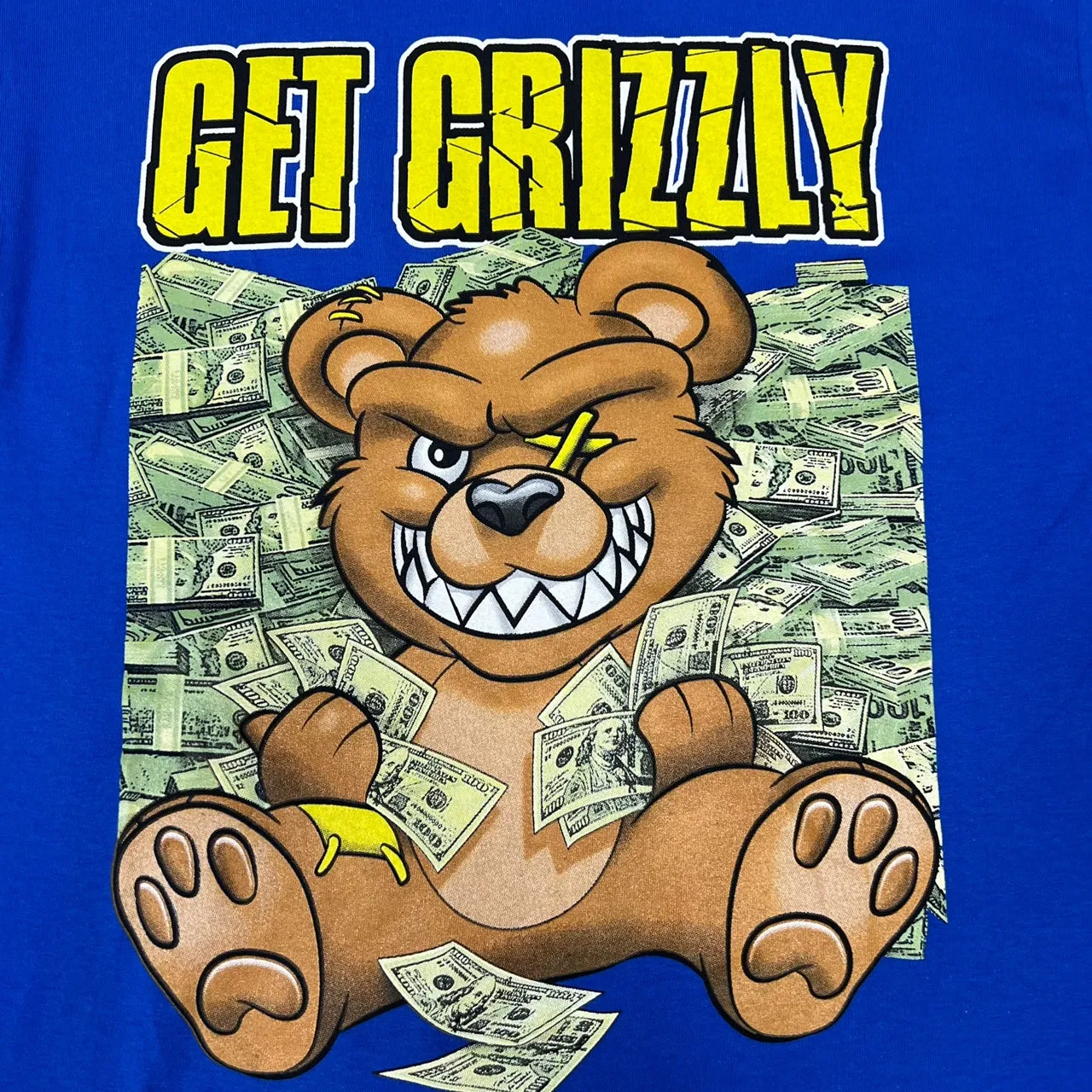 3FORTY Get Grizzly Money Print T-Shirt