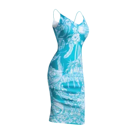 50TH INDEPENDENCE BODYCON-AQUA