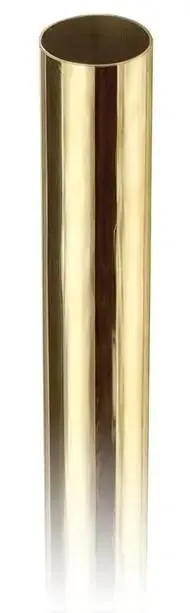 6 Foot Long Bar Foot Rail Kit in Polished Brass