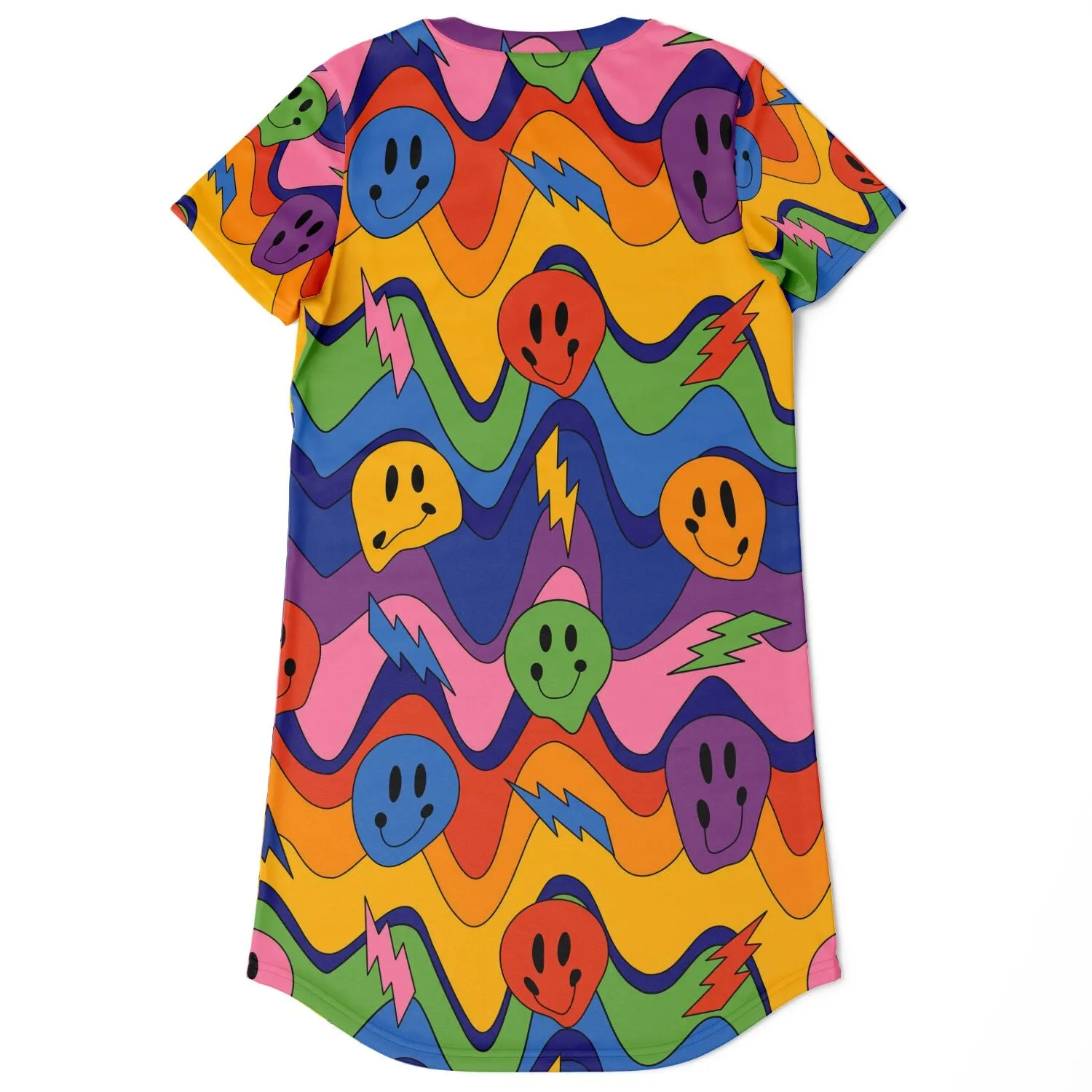 Acid Smiley T-Shirt Dress