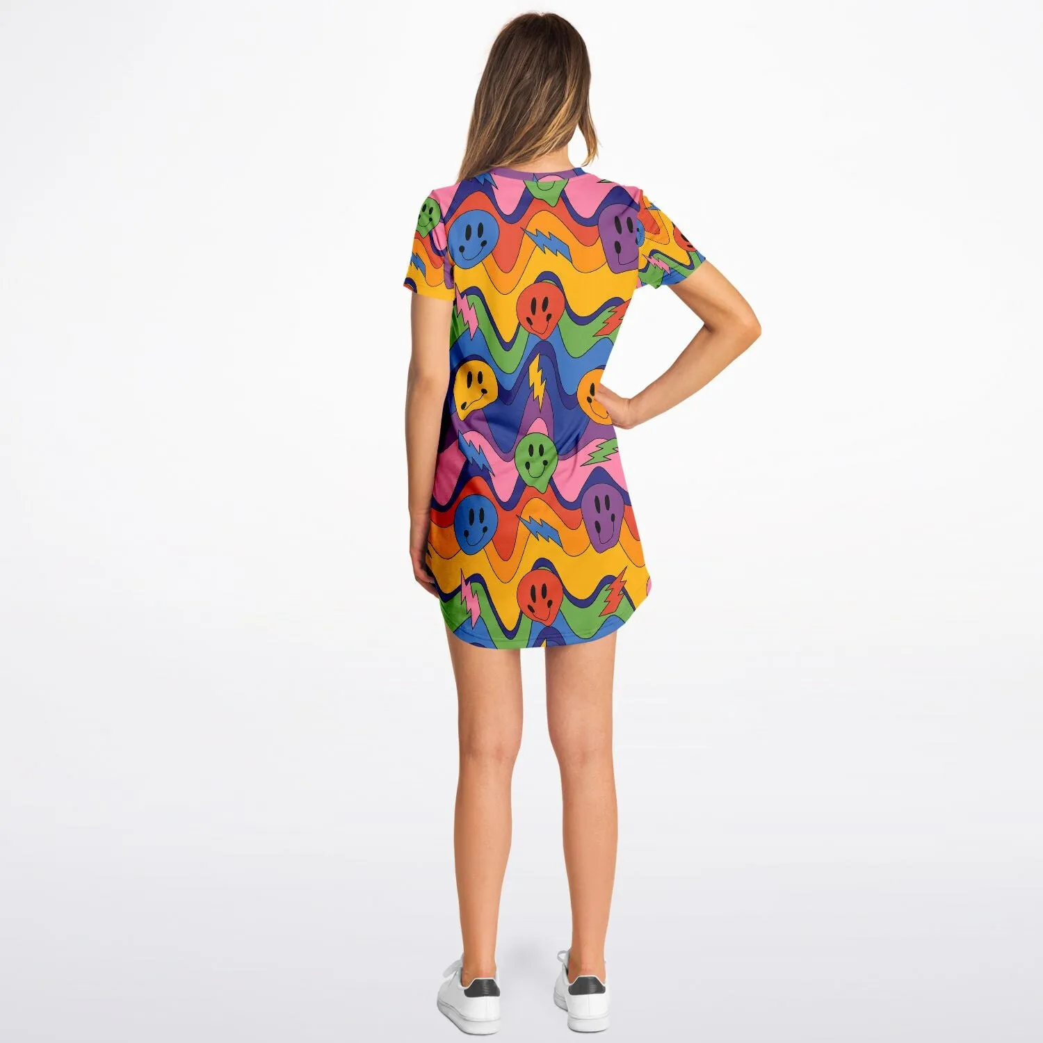 Acid Smiley T-Shirt Dress