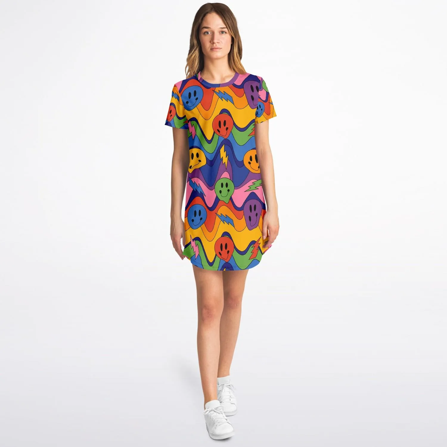 Acid Smiley T-Shirt Dress