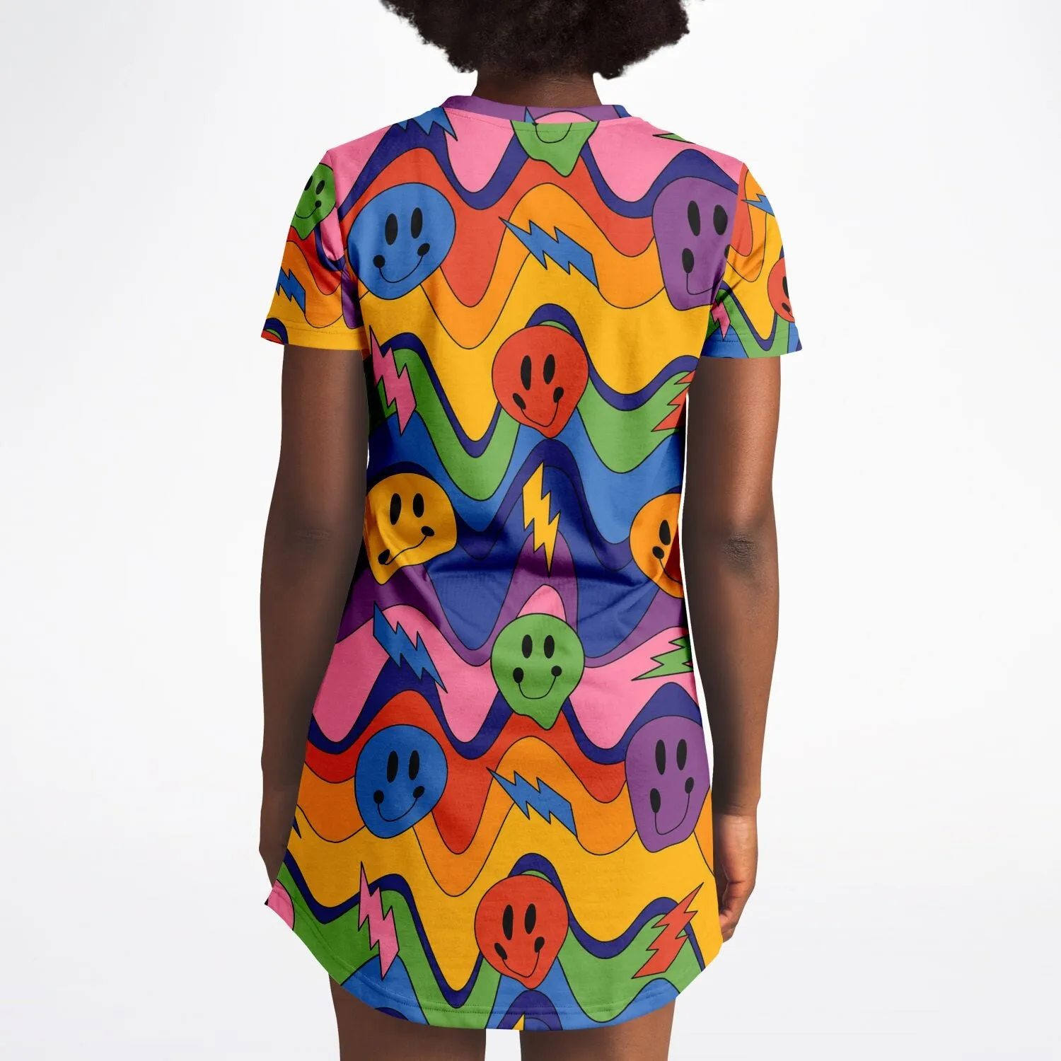 Acid Smiley T-Shirt Dress