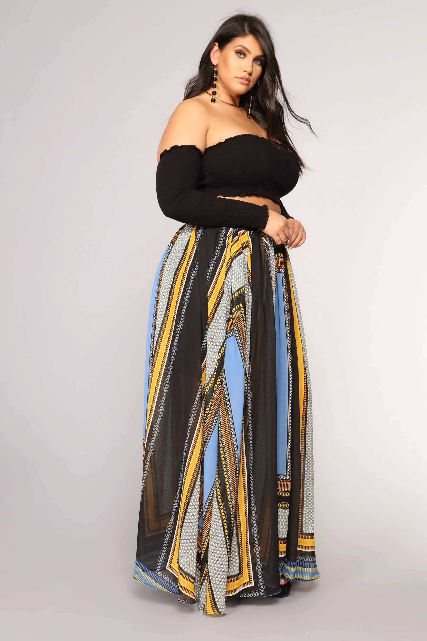 Adaline Maxi Skirt - Blue