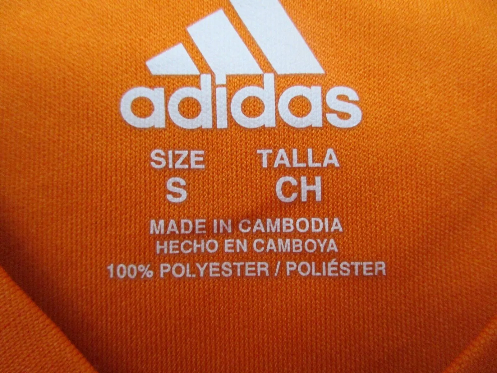 Adidas kids Boys Soocer Shot Graphics Sports T-Shirt Short Sleeves Orange Size S