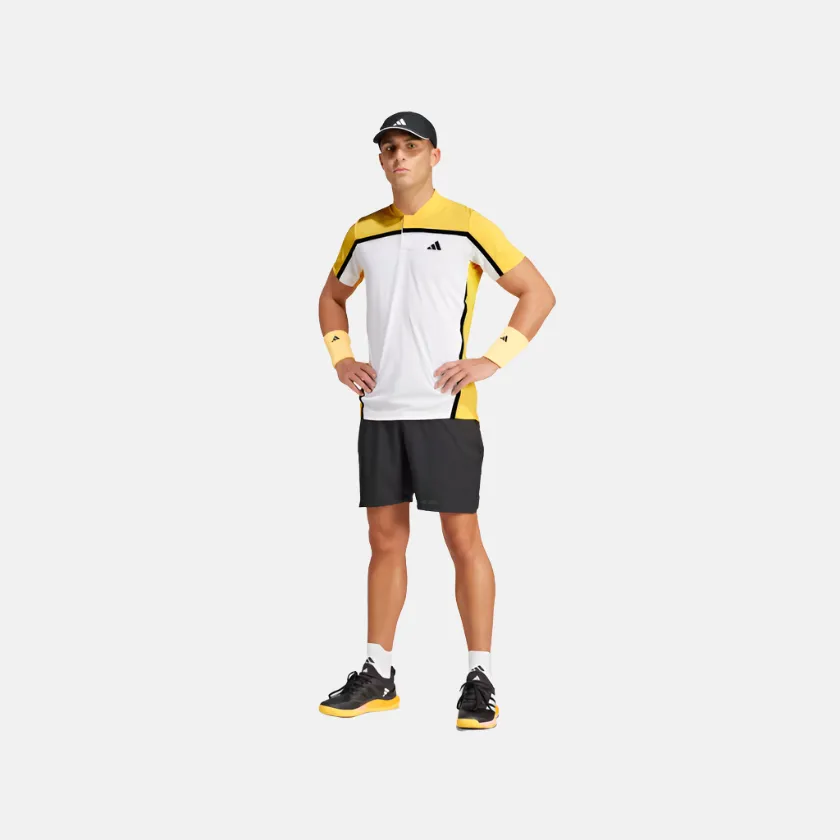 Adidas Tennis Heat.Rdy Pro Freelift Henley Men's Polo Tennis T-shirt -White/Spark