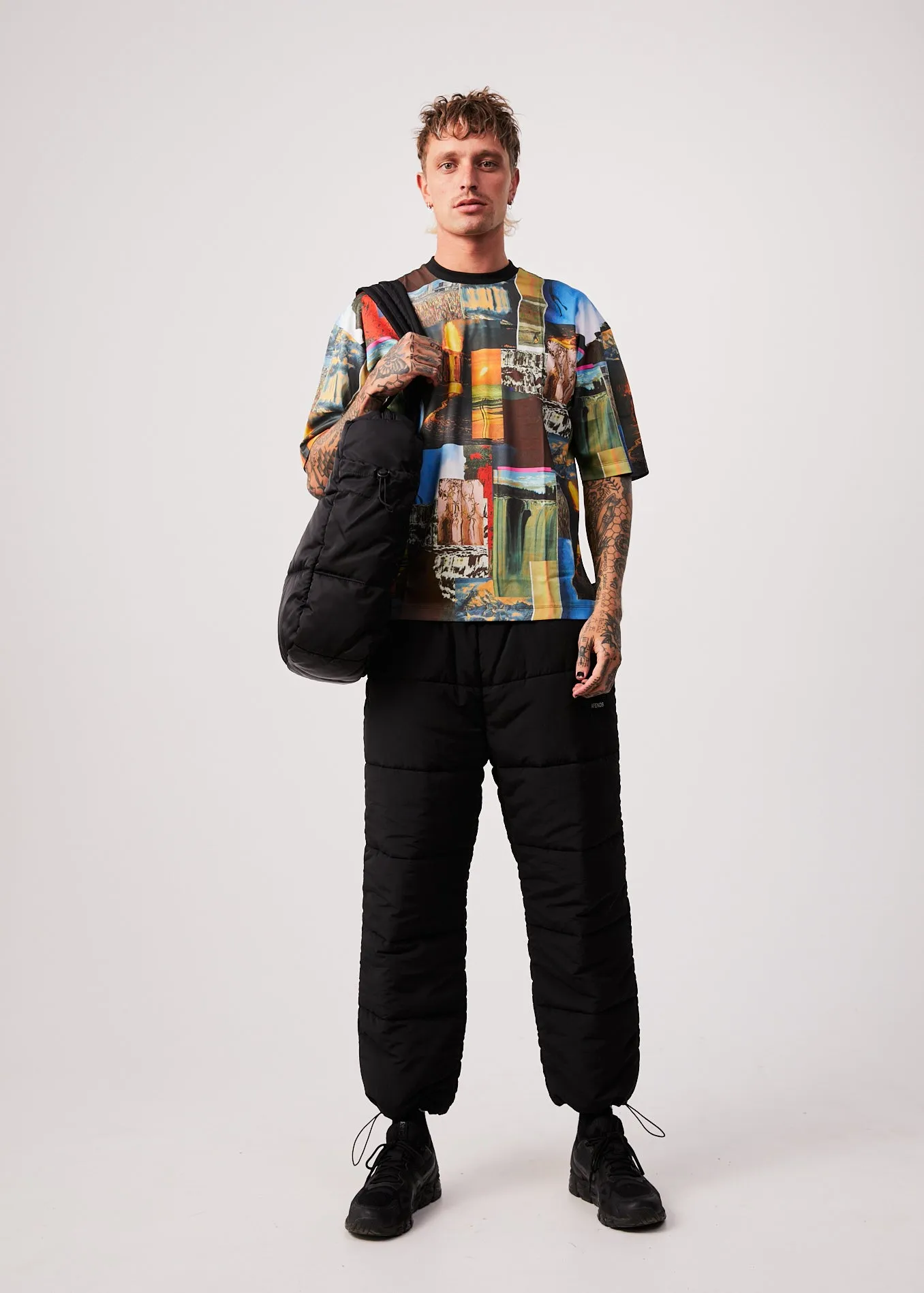 AFENDS Mens Boulevard - Oversized T-Shirt - Multi