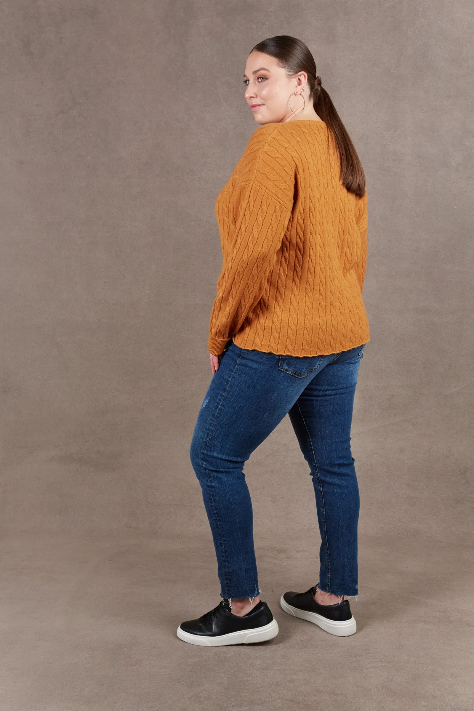 Alawa Cable Knit - Ochre