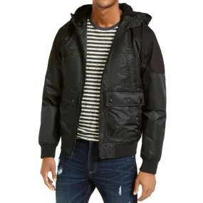 American Rag Mens Ross Hooded Bomber Jacket