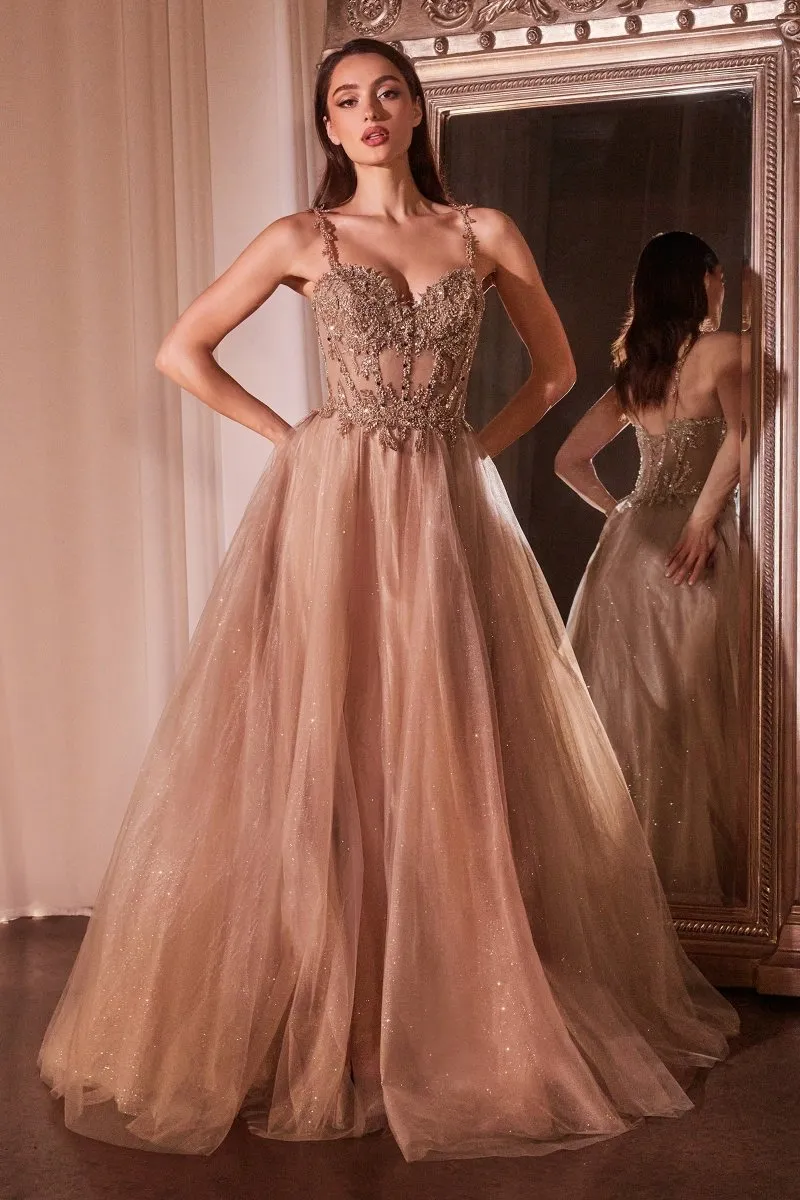 ANA Lace & Tulle A-Line Prom & Formal Dress