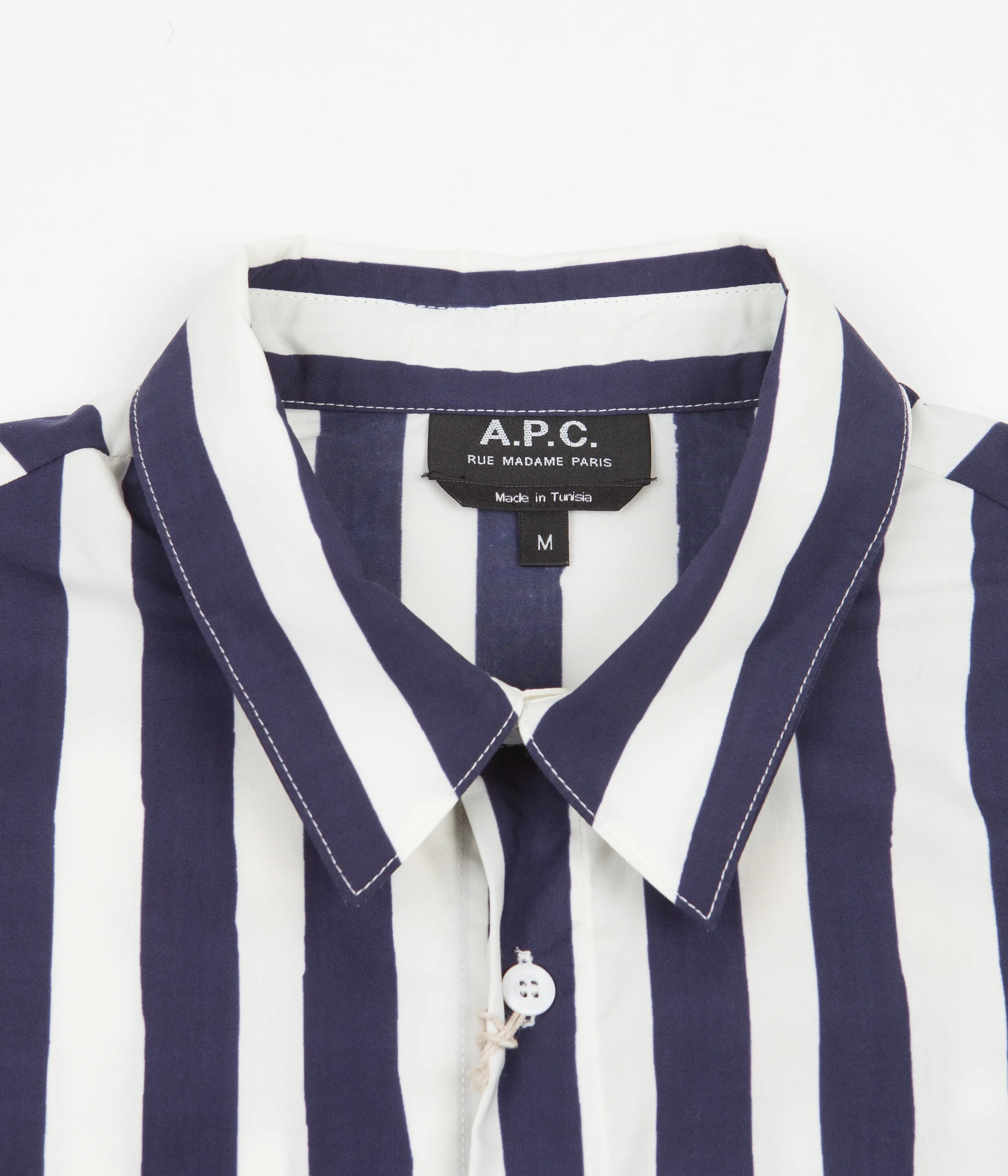 A.P.C. Mathieu Stripe Shirt - Dark Blue