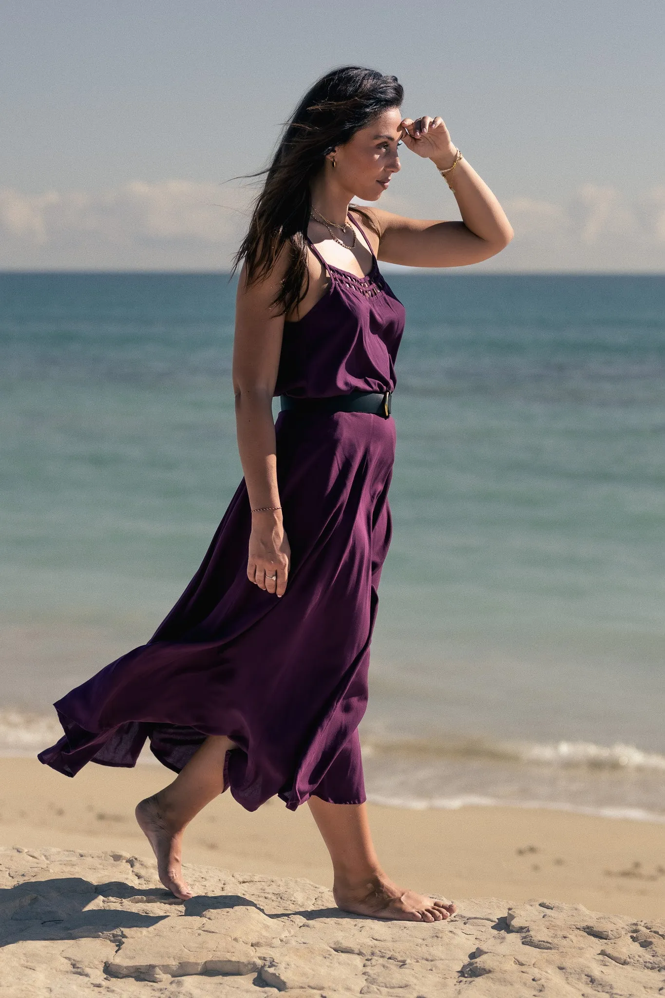 Aria Maxi Skirt - violet