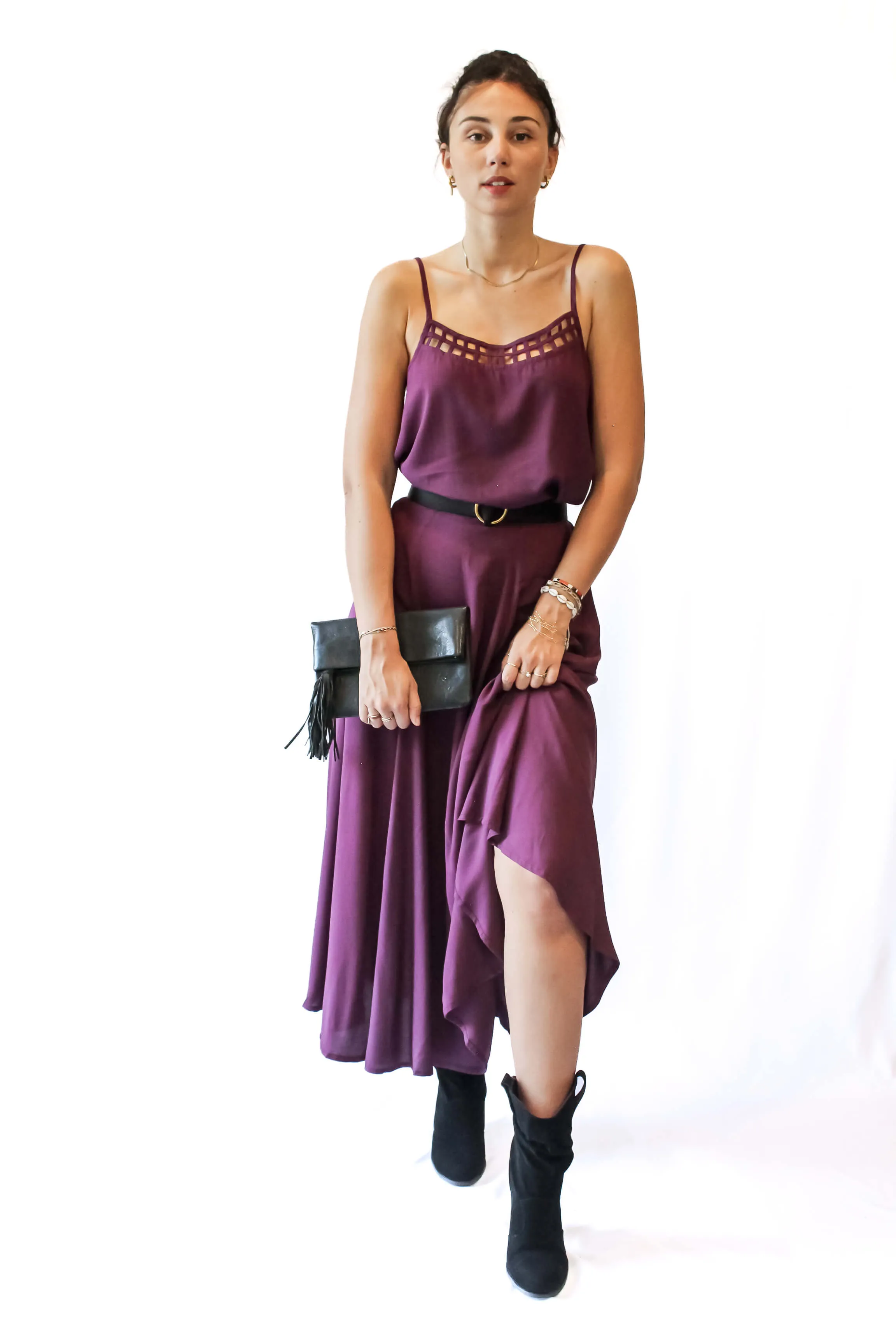 Aria Maxi Skirt - violet