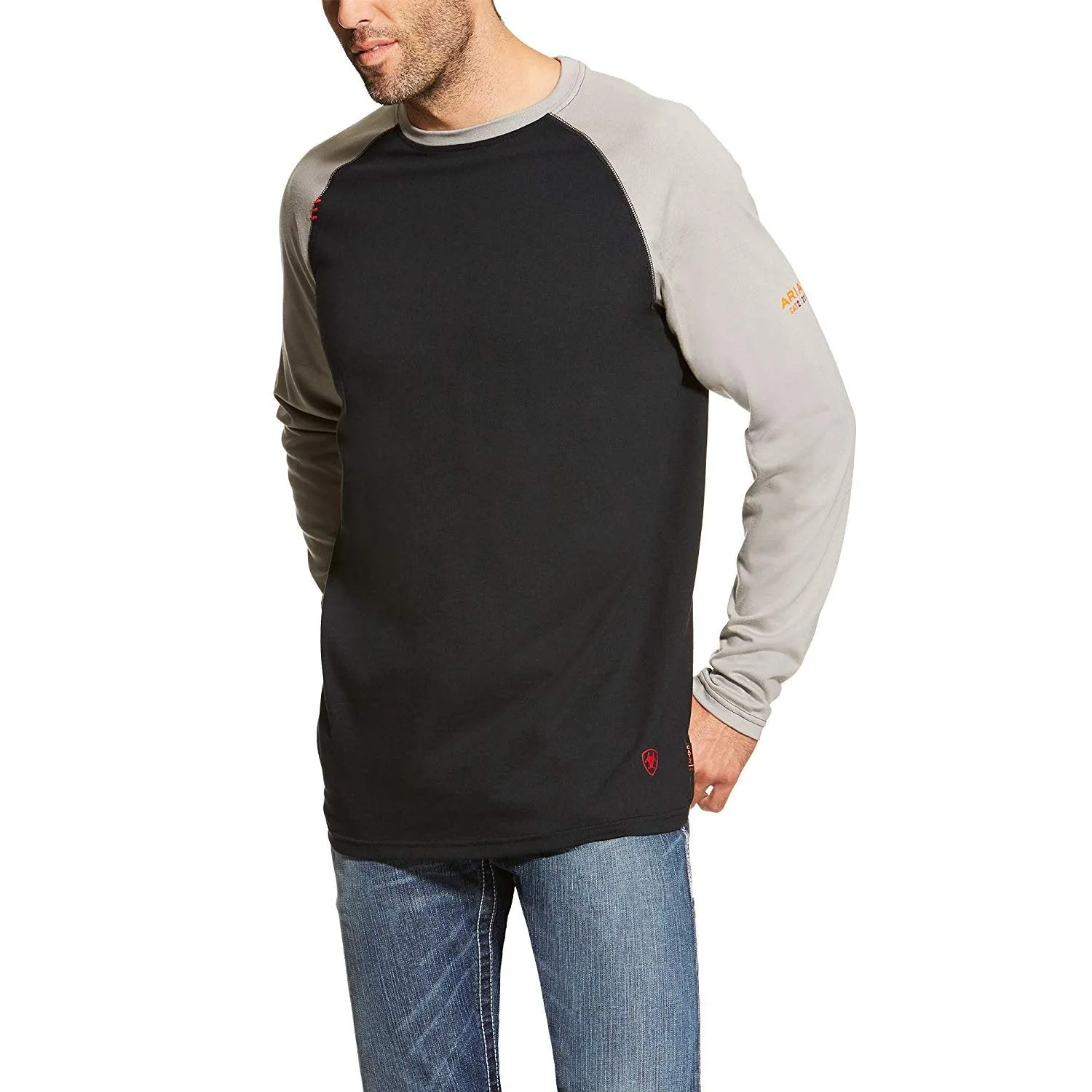 Ariat Men's Flame Resistant Long Sleeve Work Crew Henley Shirt