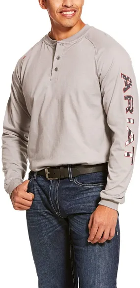 Ariat Men's FR Liberty Logo Long Sleeve Shirt