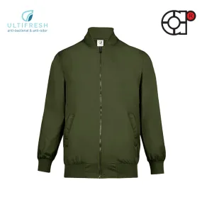 ARORA UNISEX ZIP UP BOMBER JACKET (OLIVE)