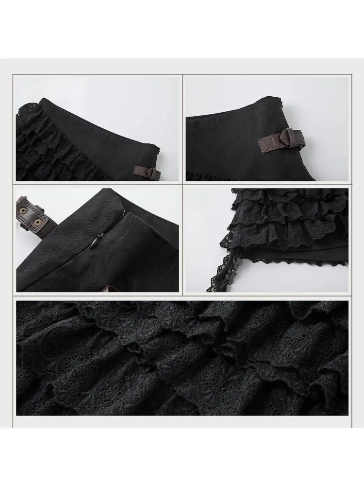 Asymmetrical Multi-Layered Cake Skirt【s0000005642】