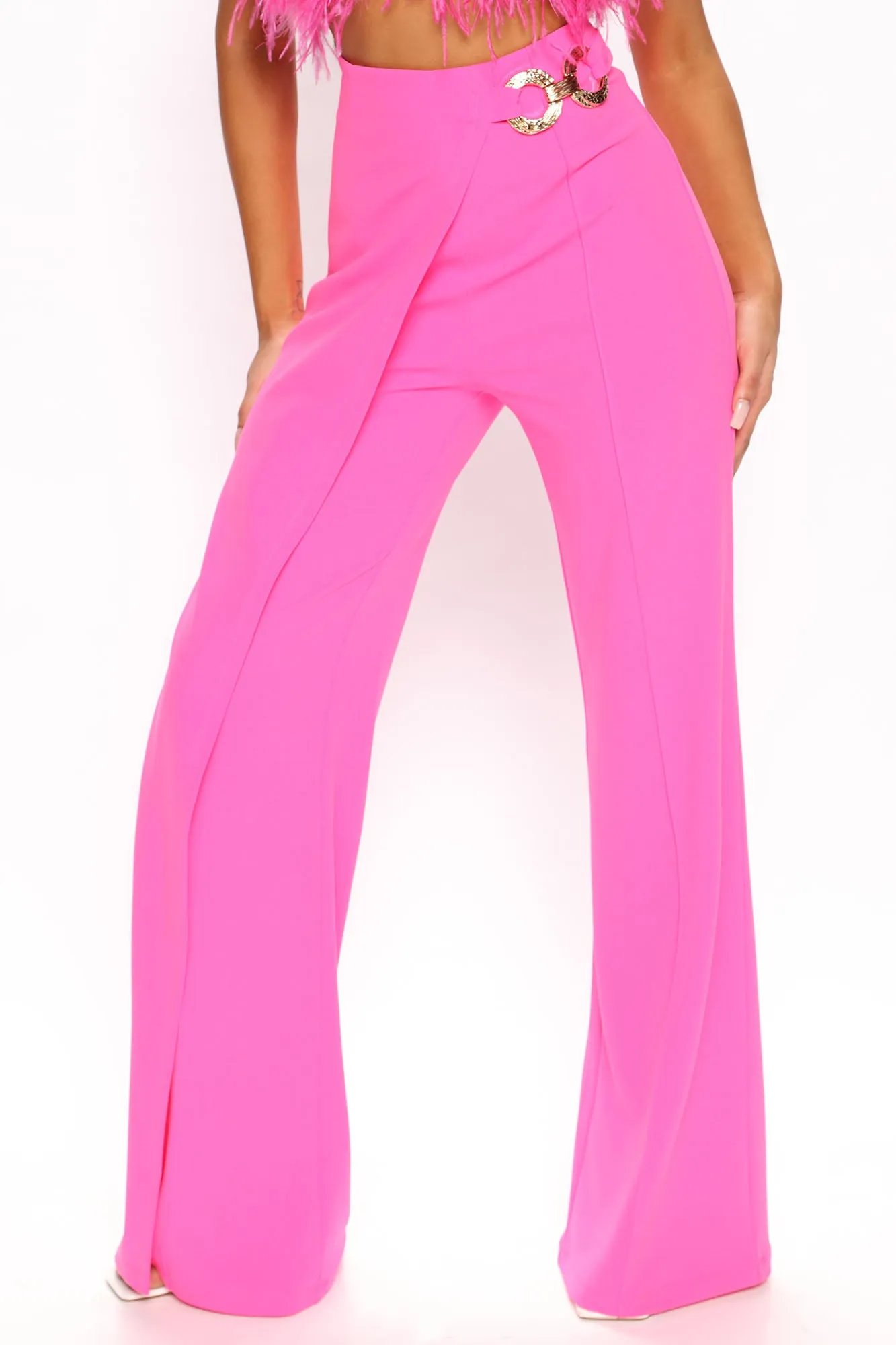 Aura Wide Leg Pant 33 - Pink