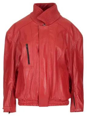 Balenciaga Monogram Plaque Oversize Bomber Jacket