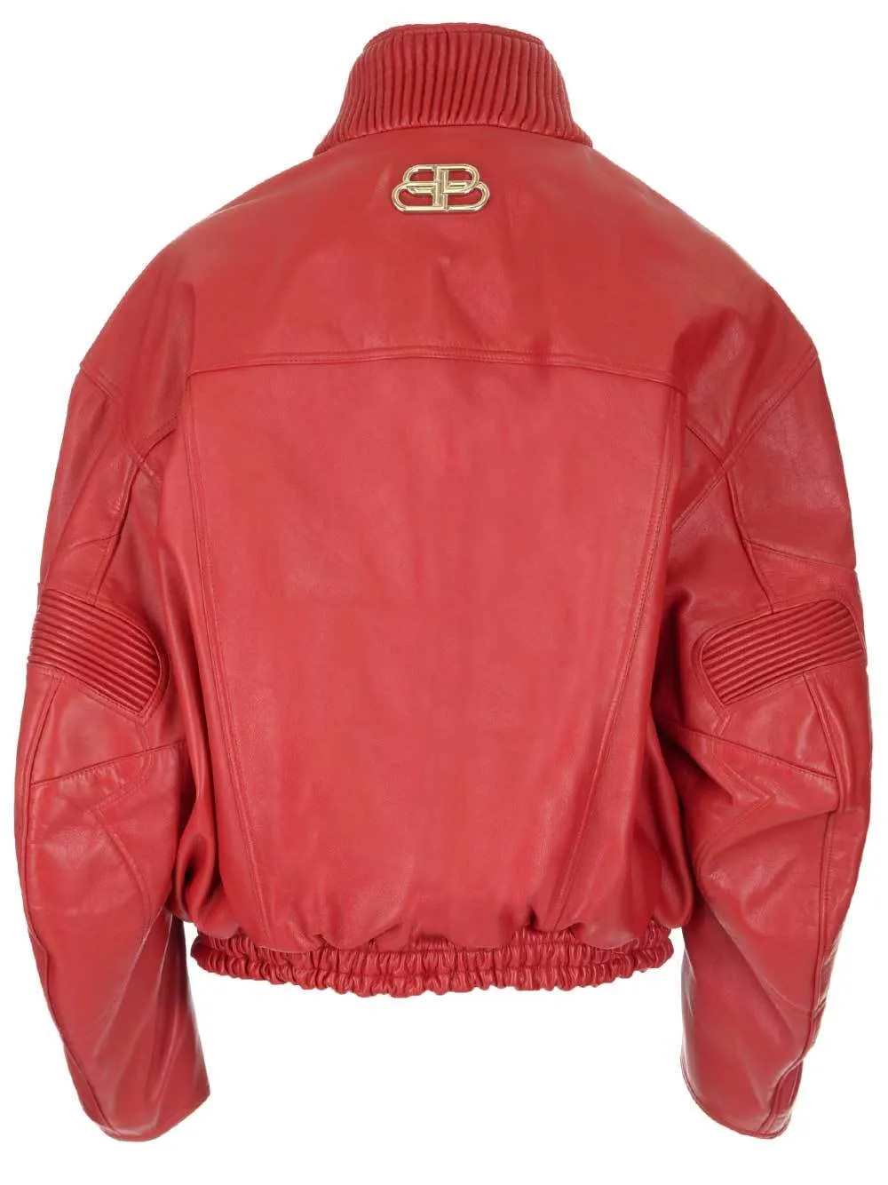 Balenciaga Monogram Plaque Oversize Bomber Jacket