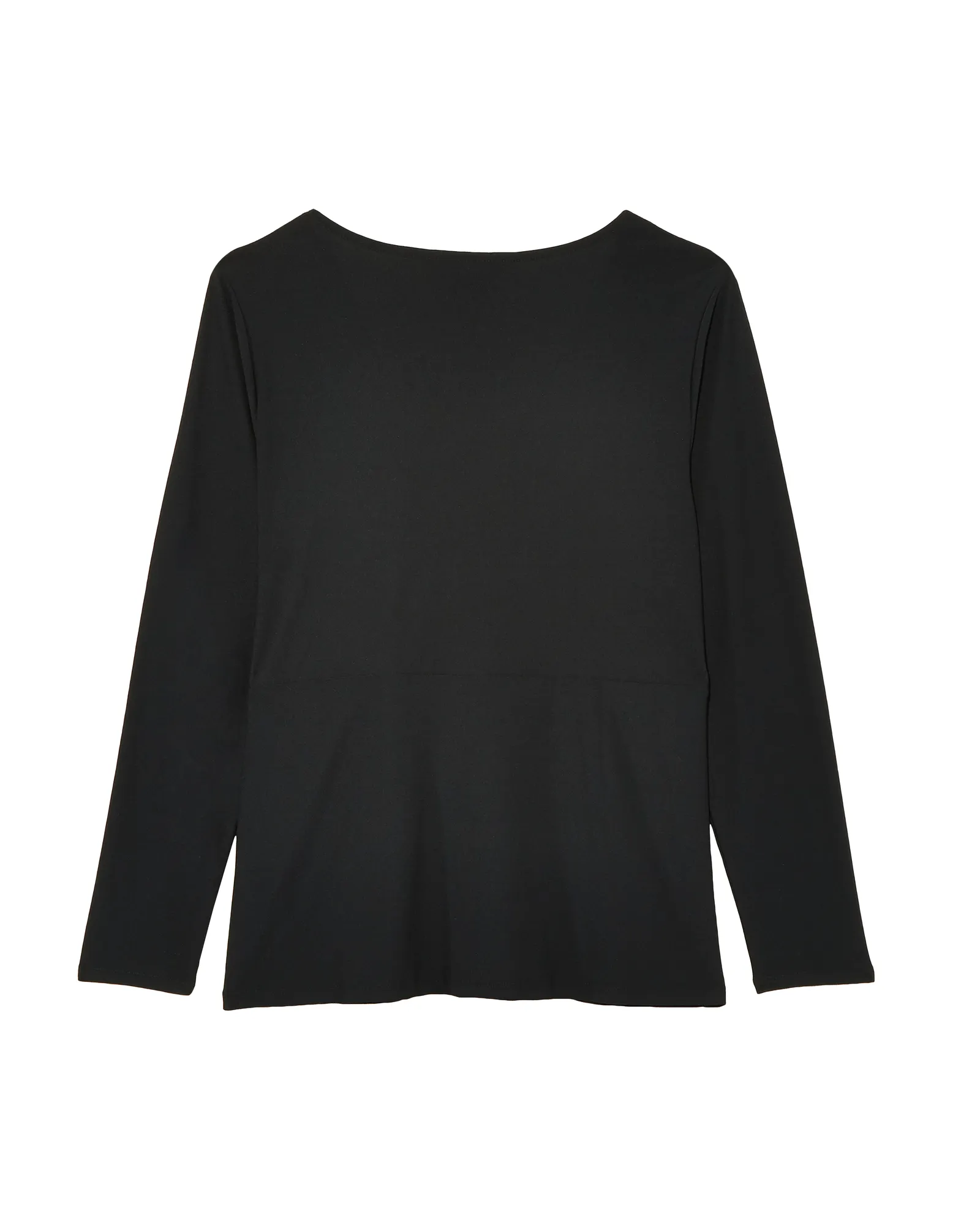 Becca Faux-Wrap Knit Top | Black