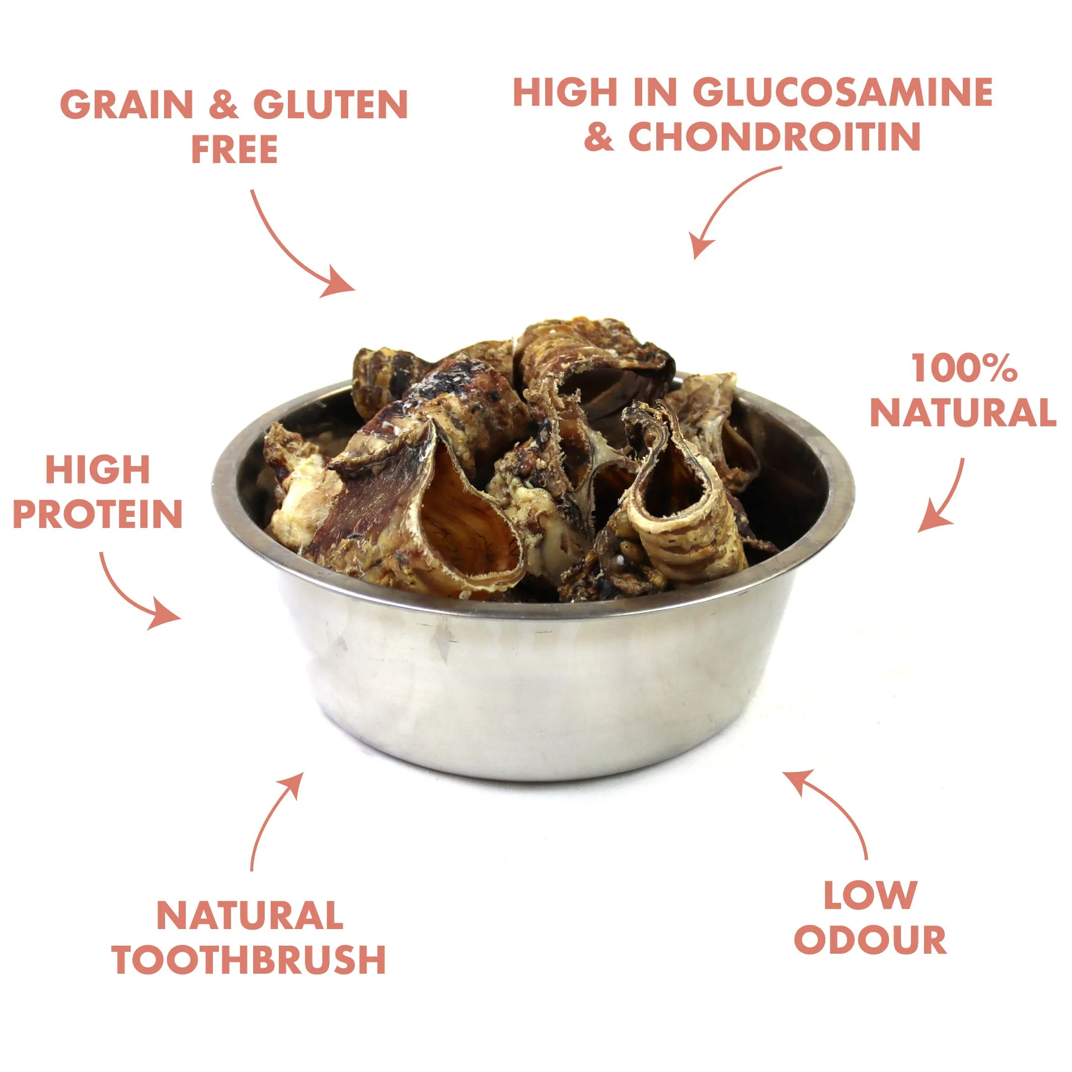 Beef Trachea Dog Treat Pieces