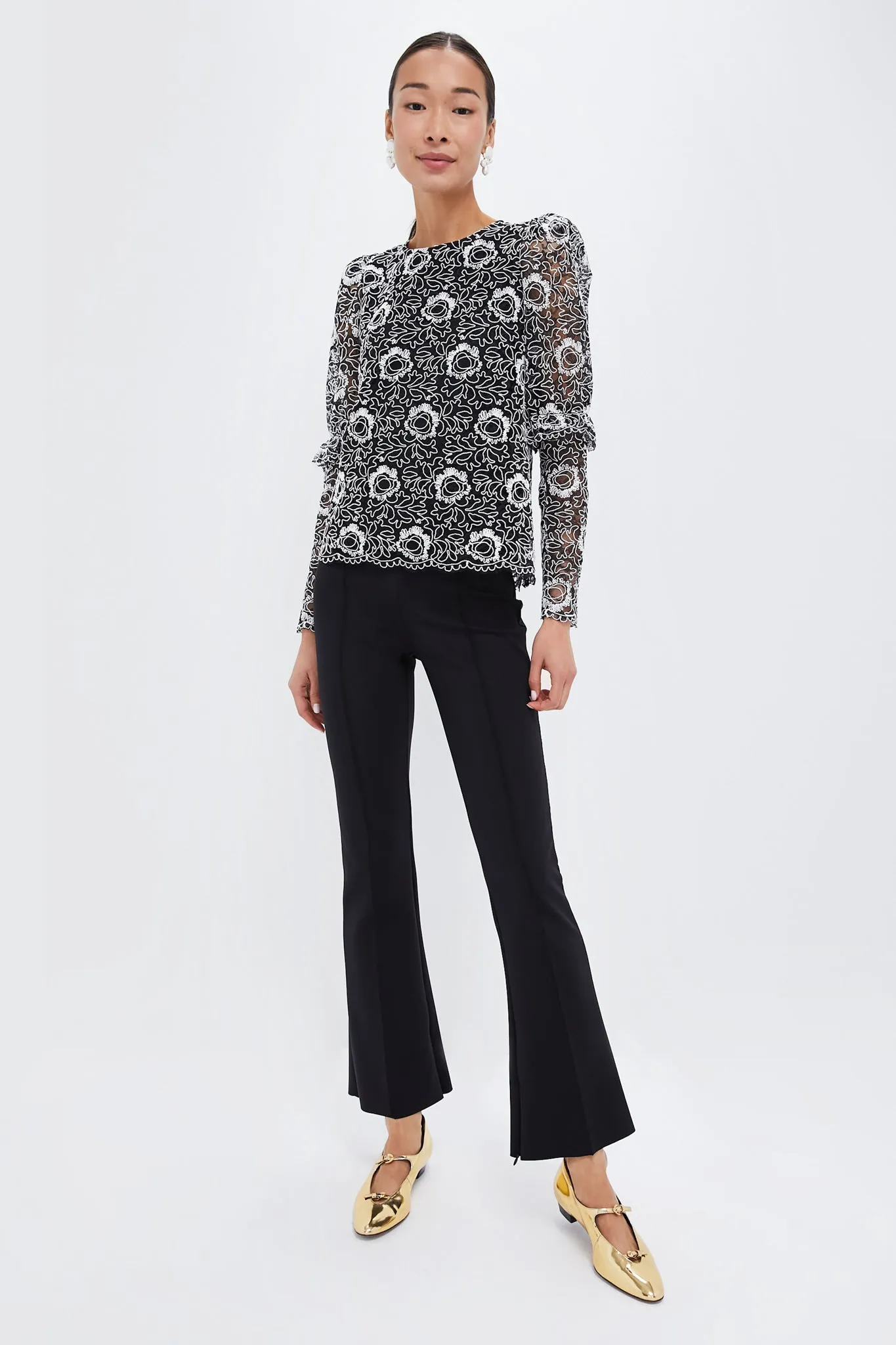 Black Lace Baldwin Blouse