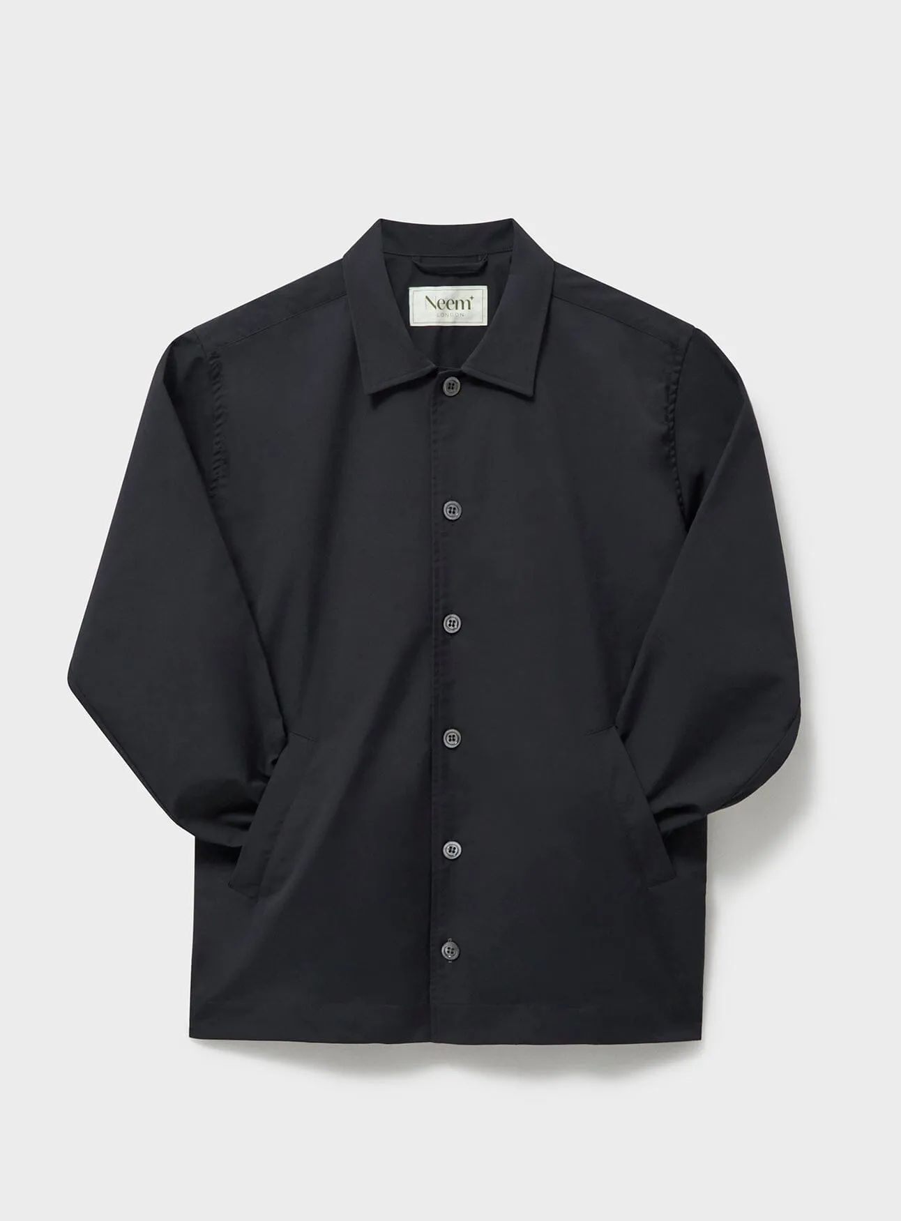 Black Neem Bomber Sorona Rain Jacket