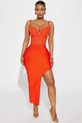 Blanca Bandage Maxi Dress - Orange