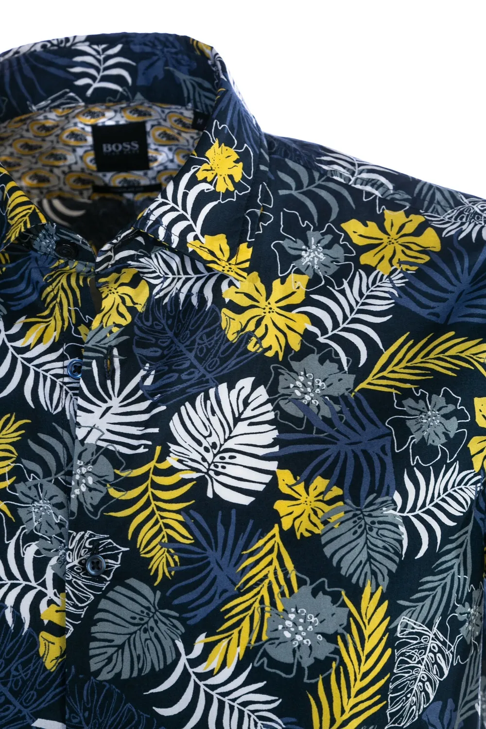 BOSS Rash Short Sleeve Shirt in Navy Floral