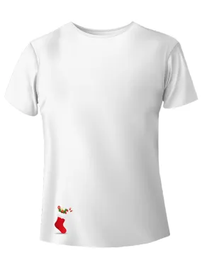 Calza di Natale in miniatura t-shirt