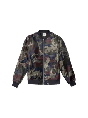 Camo Bomber Jacket - Red Port