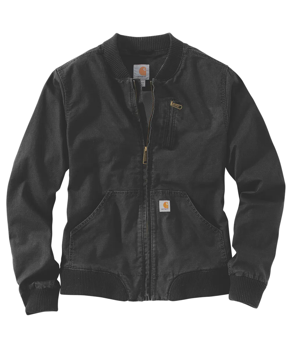 Carhartt Women's Canvas Bomber Jacket - Black