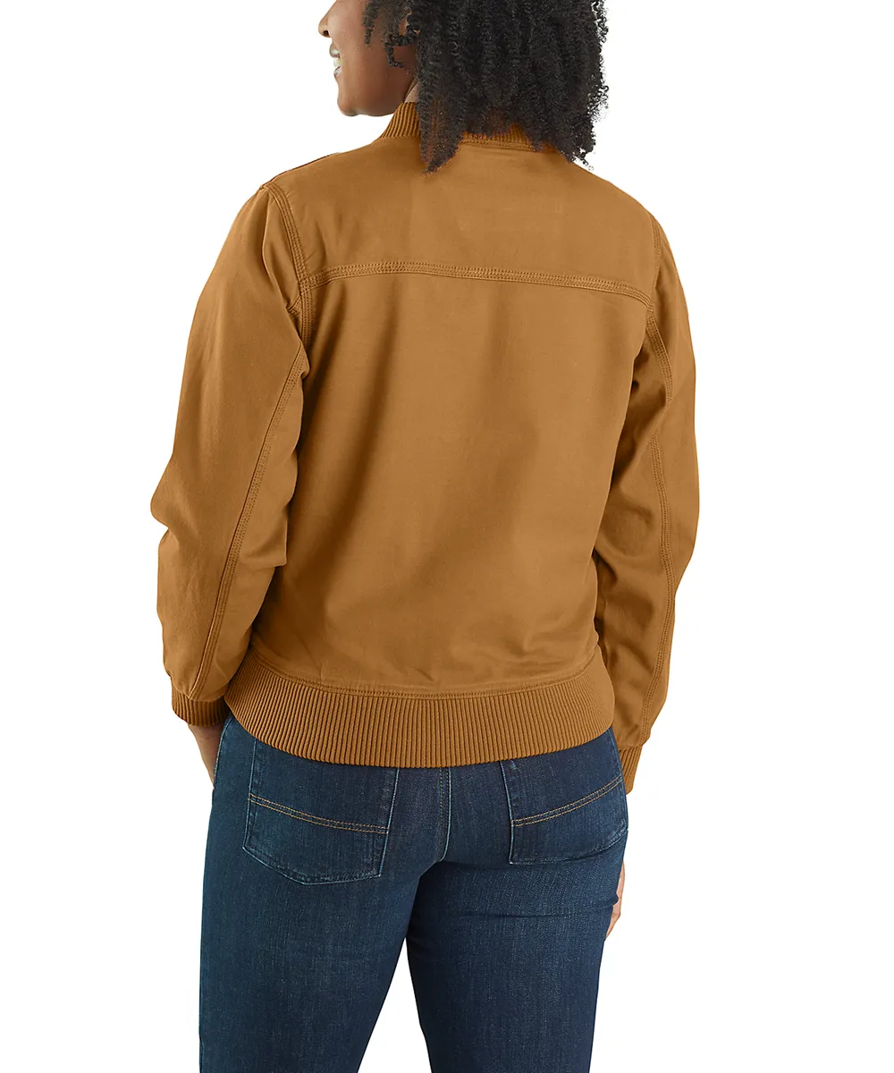 Carhartt Women's Canvas Bomber Jacket - Carhartt Brown