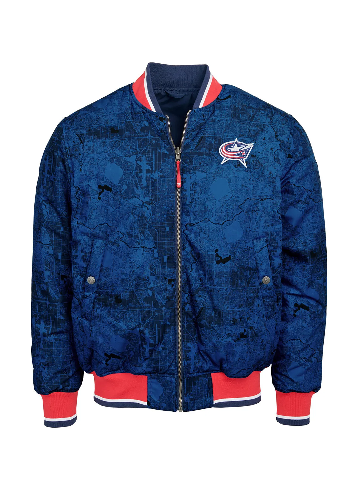 Columbus Blue Jackets Reversible Bomber