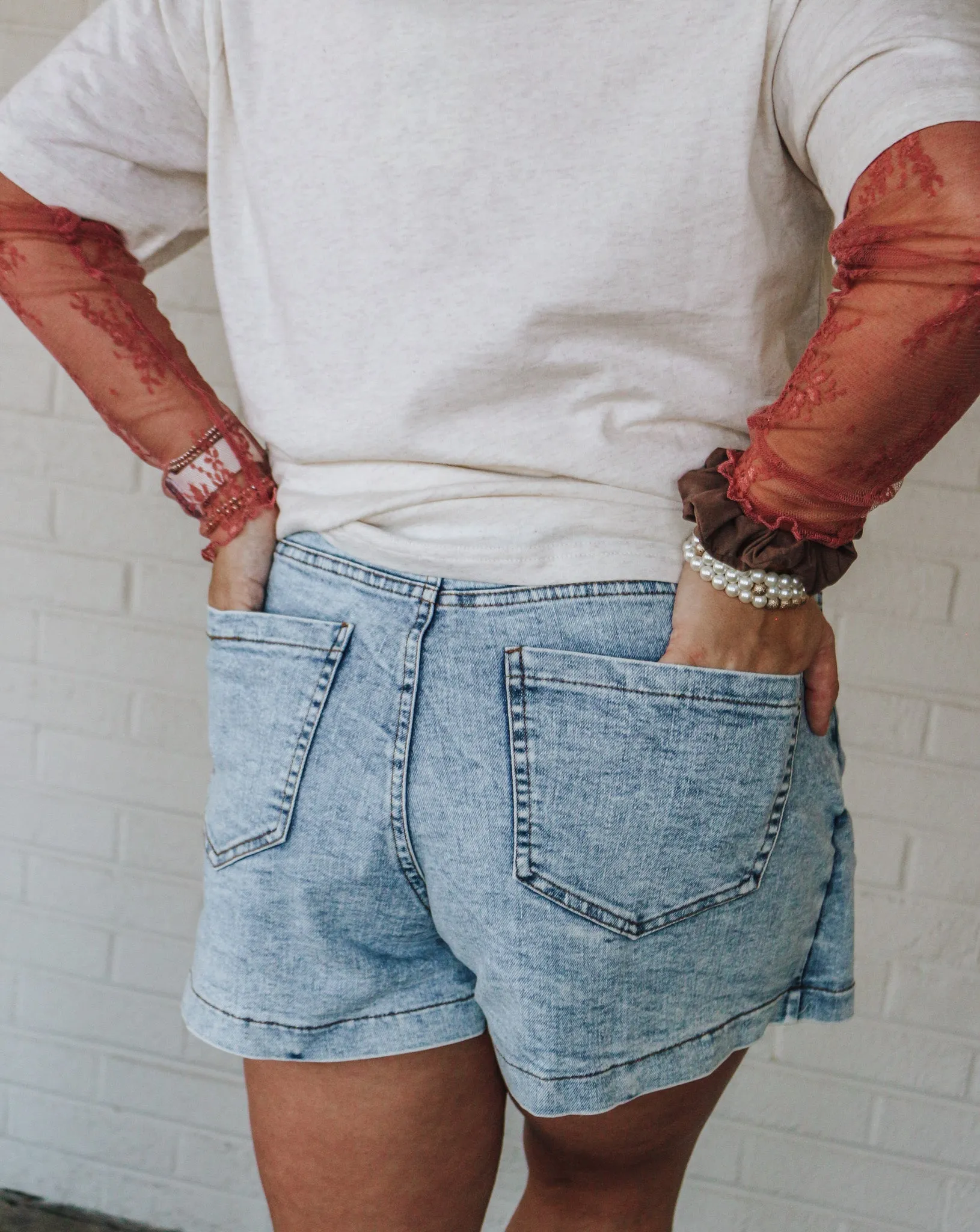 Comforting Times Denim Skort