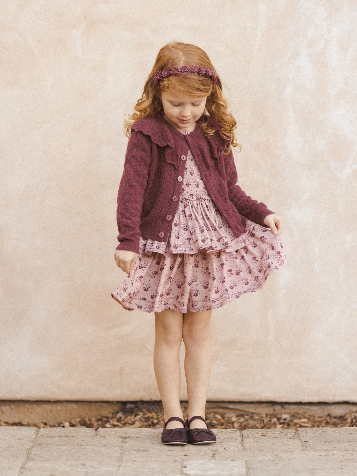 Cosette Dress, Fig Ditsy