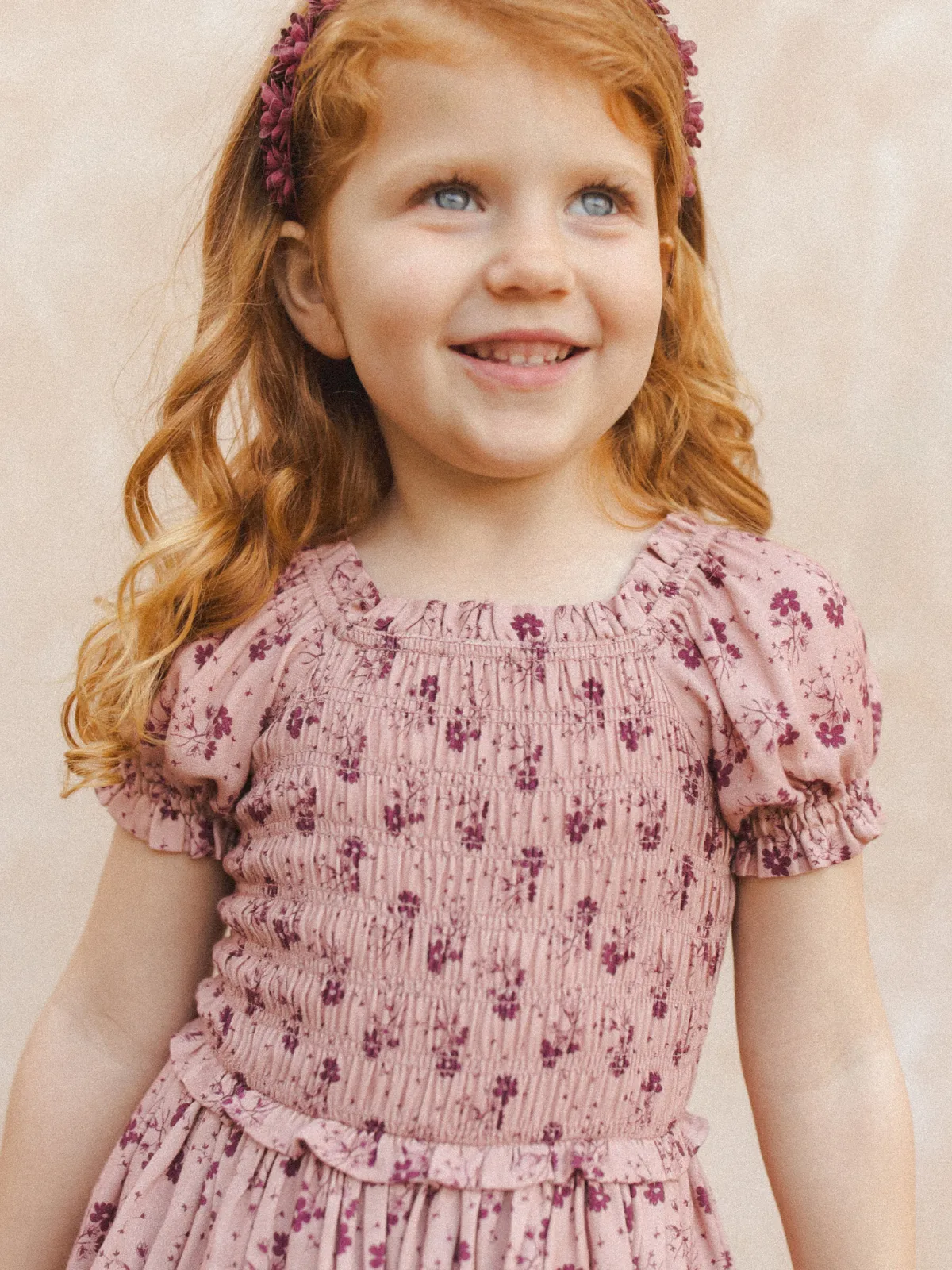 Cosette Dress, Fig Ditsy