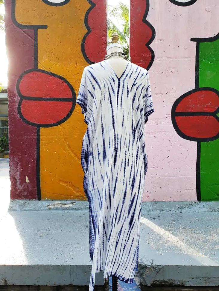 Cotton Shibori Maxi Dress