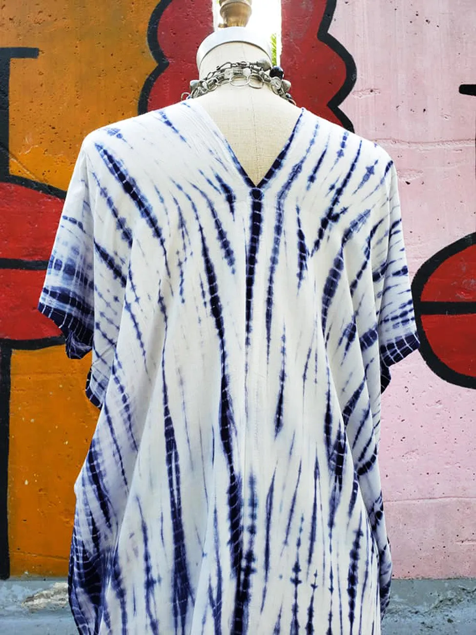 Cotton Shibori Maxi Dress