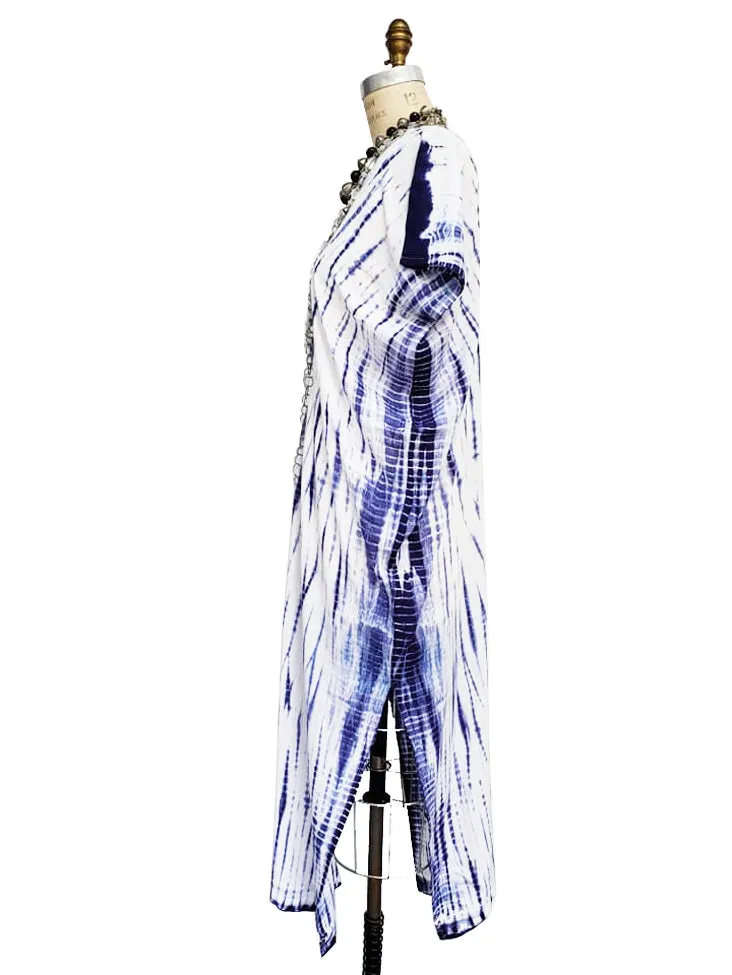 Cotton Shibori Maxi Dress