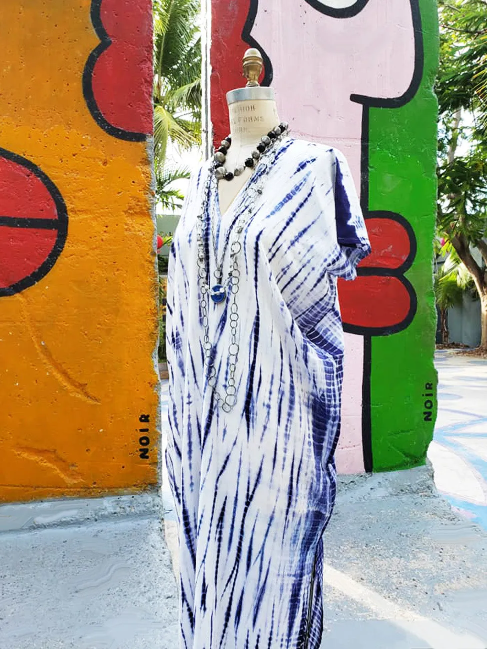 Cotton Shibori Maxi Dress