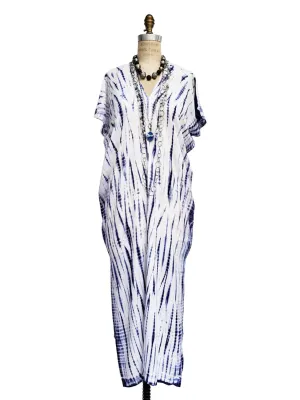 Cotton Shibori Maxi Dress