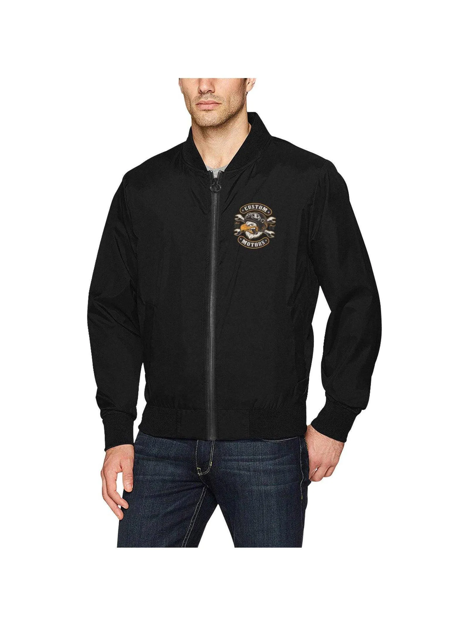 CUSTOM MOTORS Men's Hot Rod Bomber Jacket