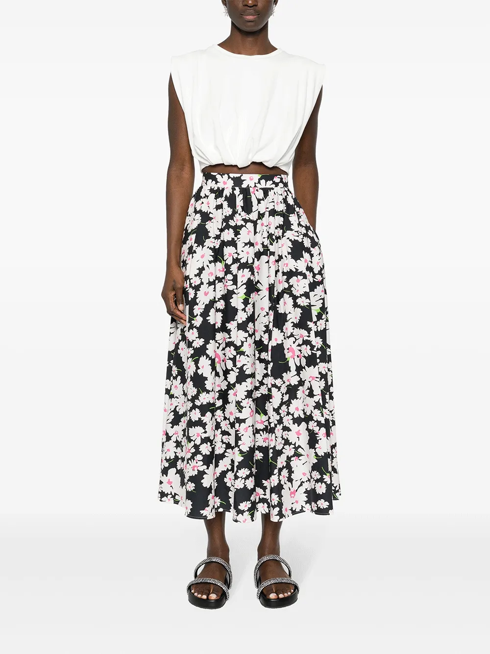 Daisy Print Maxi Skirt